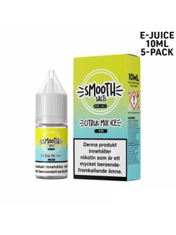 Smooth Salt ICE- Citrus Mix Ice,10ml E-Juice,14mg,5pack