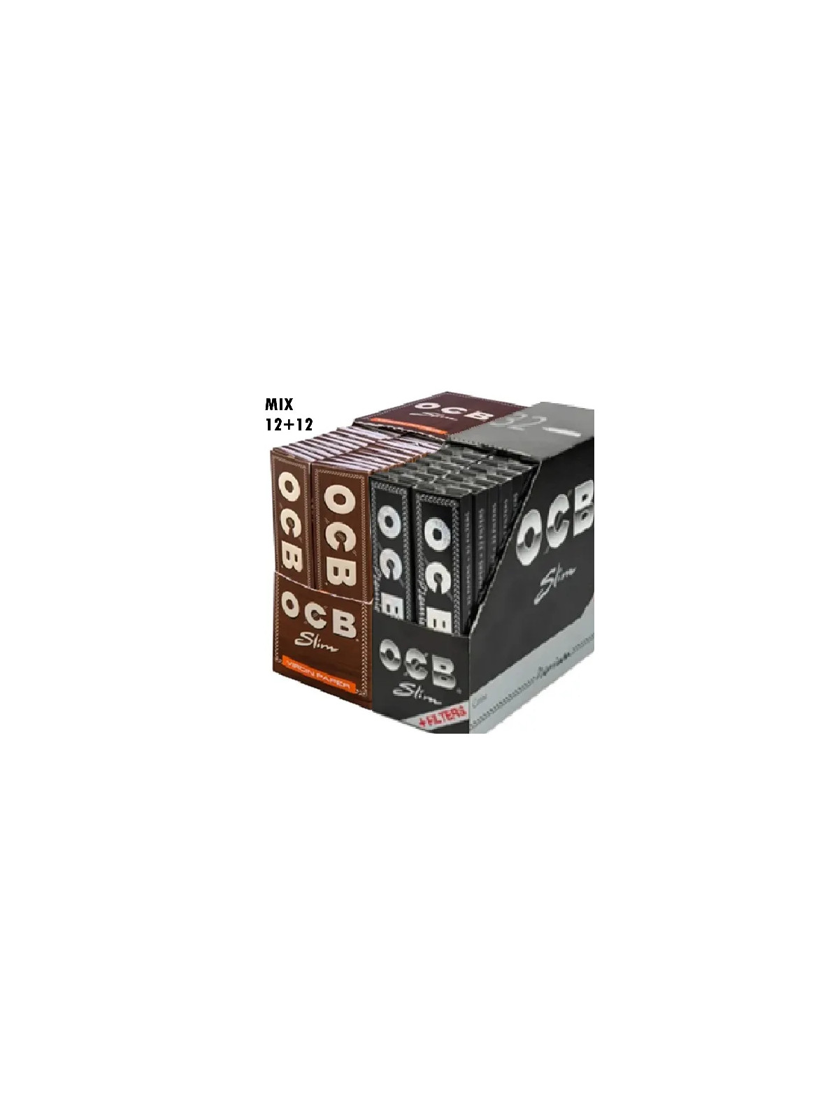 OCB-MIX av 12 st Brun och 12 st Svart(185kr)