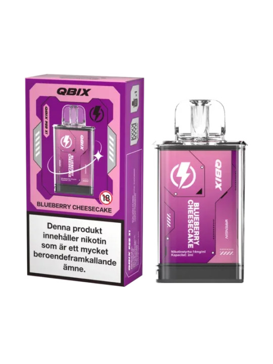 QBIX Pod Smak Blueberry Cheesecake 14mg,10P