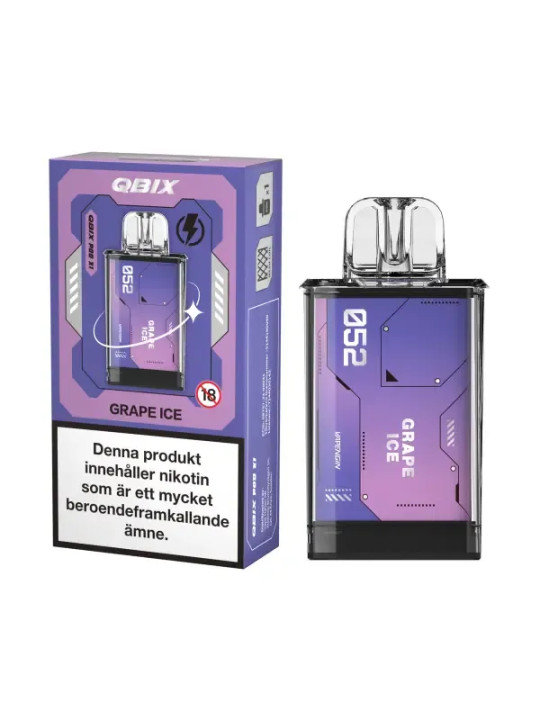 QBIX Pod Smak Grape Ice 14mg,10P