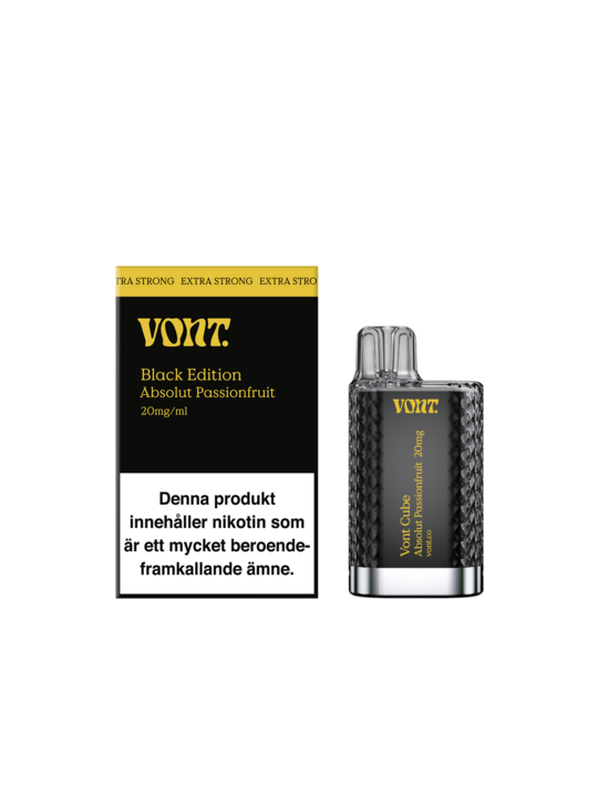 Vont Cube Black Edition Absolut Passionfruit 20 mg/ml-10P