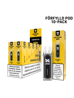 N One Crystal Förfylld Pod-Banana Ice-10P