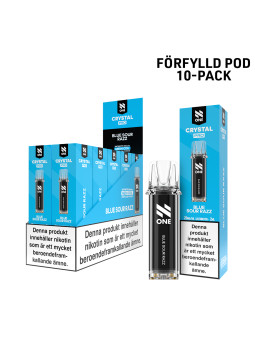 N One Crystal Förfylld Pod-Blue Sour Razz-10P