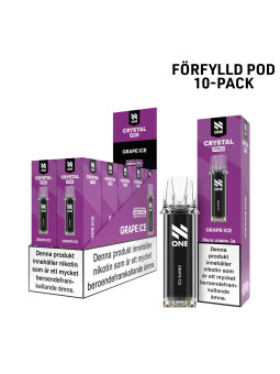 N One Crystal Förfylld Pod-Grape Ice-10P