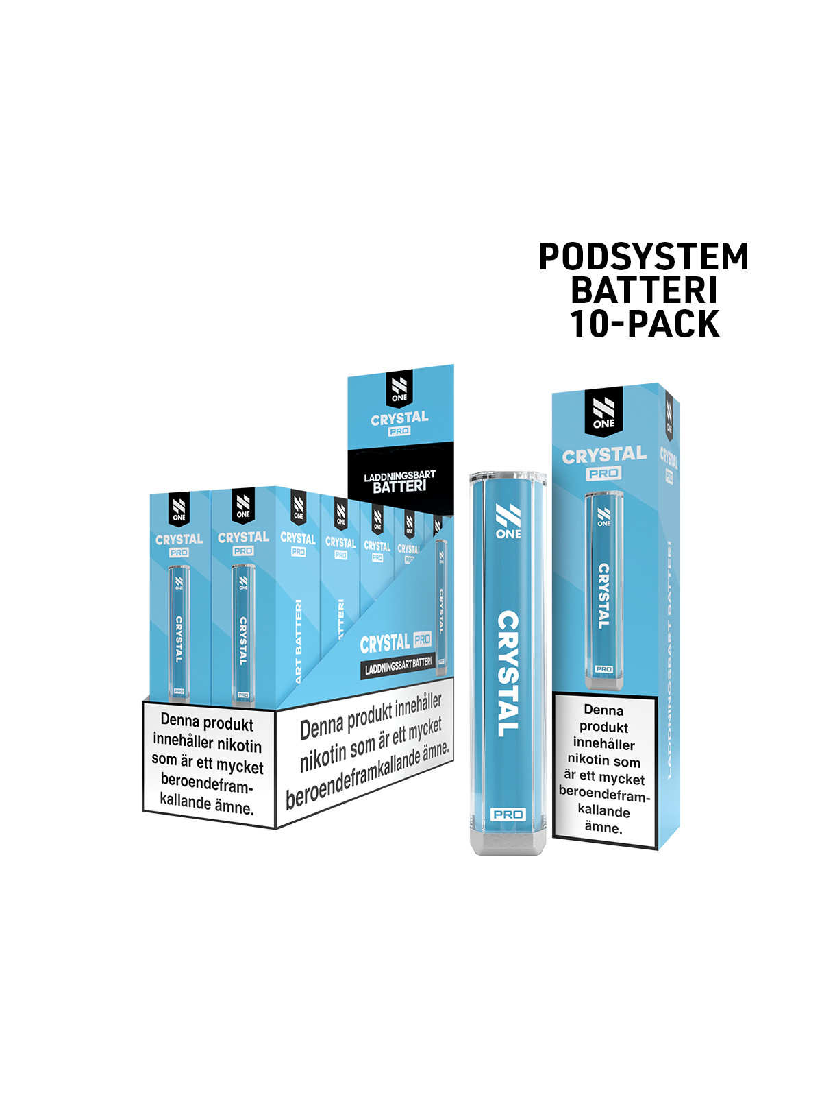 A-N One Crystal PRO-BATTERY-Blue-10pack