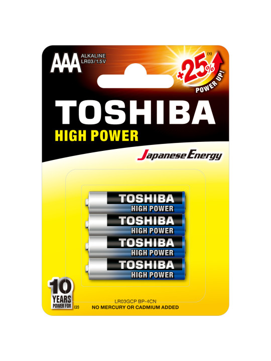 Batteri Toshiba Alkaline "AAA" 4-pack